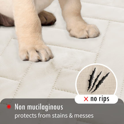 fuguitex Waterproof Dog Bed Cover Couch Cover for Pet Anti-Slip Cat Mat Pet Pad Blanket for Sofa Chair Recliner Bed Furniture Protrctor