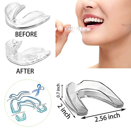 MIRORA 4PCS Adult Anti Grinding Mouth Guard for Grinding Teeth at Night