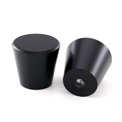 GOLDENWARM 15 Pack Kitchen Cabinet Knobs Black Cabinet Door Knobs, Matte Black