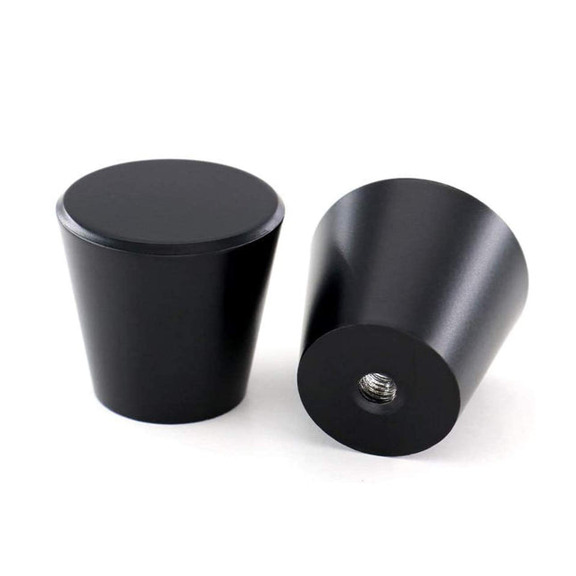 GOLDENWARM 15 Pack Kitchen Cabinet Knobs Black Cabinet Door Knobs, Matte Black