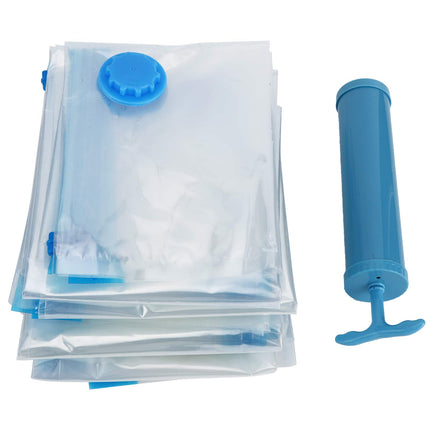 Vacuum Compressed Bag, 6 Pack Vacuum Storage Bags with Hand Pump