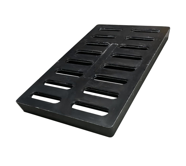 Natotela Fiberglass Cacth Basin Grate-20x12in Square Outdoor Drain Grate for Concrete Cacth Basin,Durable Flat Drainage Grate for Downspout Sewer Lawn Yard Lawn Patio Inlet(19.7x11.8in)