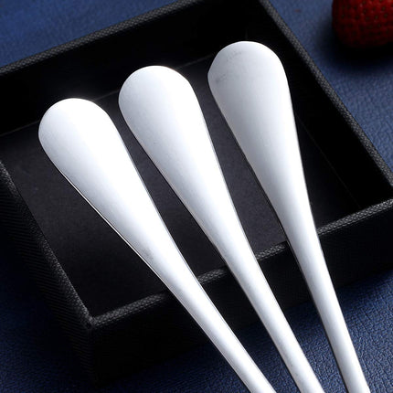 Berglander Set of 12, Stainless Steel Shiny Polish Tea Spoons Silverware, Tea Spoon Small Dessert Spoon 6.5" Teaspoons Dishwasher Safe