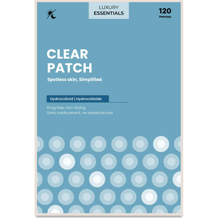 LUXURY 120 Count Skincare Hydrocolloid Clear Patches in 3 Sizes