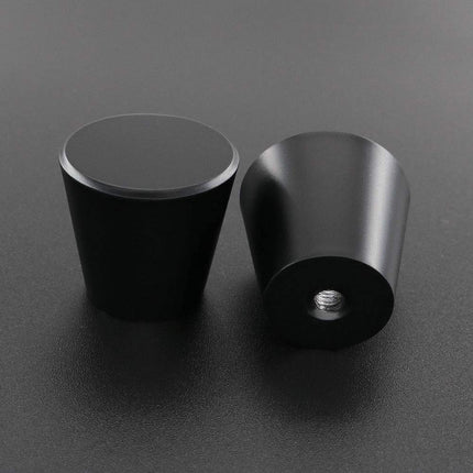 GOLDENWARM 15 Pack Kitchen Cabinet Knobs Black Cabinet Door Knobs, Matte Black