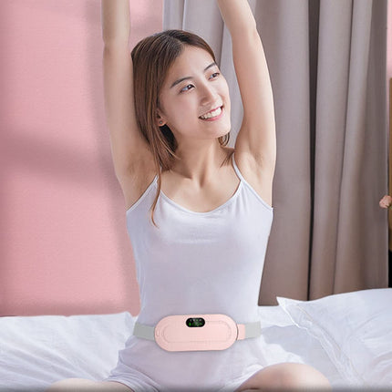 Portable Menstrual Heating Pad 4 Gears Reduce Pain Waist Cramp Support Heating Belt for Uterus Stomach Back or Belly Heating Pad for Women and Girl Ideal for Girlfriend