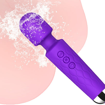 SANJIANKE Adult Vibrator Wand Sex Toy, G Spot Dildo, Clit Vibrator, Sex Vibrators,Clitoris Stimulation,with 8 Speeds & 20 Patterns, Quiet,Water-Resistant,Female Personal Wand Massager