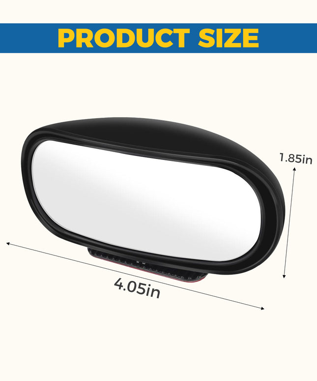 iolory Car Blind Spot Mirror,Convex Mirror for Car Side Mirrors,Car Mirror Accessories,360°Rotatable Wide Angle Convex Mirror,Car Accessories Exterior,Side Mirror Blindspot, Suitable for Most Cars