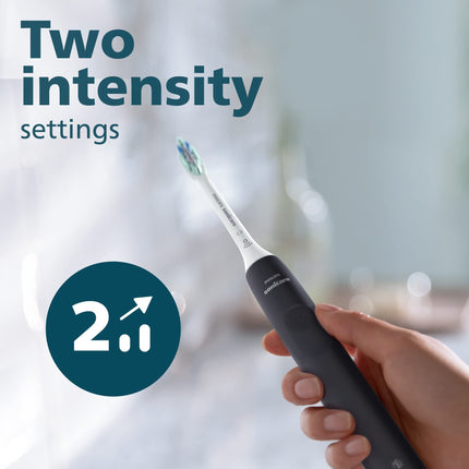 Philips Sonicare 4100 Power Toothbrush, Rechargeable Electric Toothbrush with Pressure Sensor, Black HX3681/24