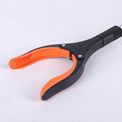 1 Pack Grabber Reacher Tool, 32 Inch Extra Long Foldable Pick Up Stick with Strong Grip Magnetic, Lightweight Trash Picker Claw Reacher Grabber Tool Elderly Reaching,Orange