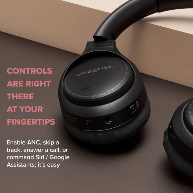 Creative Zen Hybrid Bluetooth Wireless Over-Ear Headphones Black