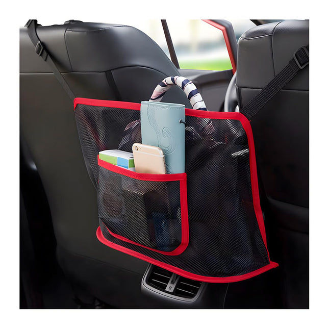 TSUGAMI Car Multi-Functional Auto Back Seat Pets Kids Barrier Accessories, Universal for SUV, Truck, RV, Red