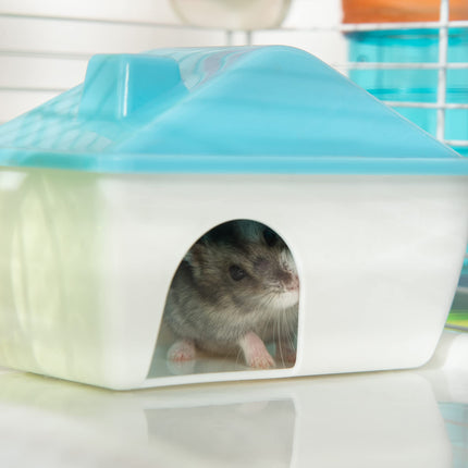 (New Open Box) PawHut Large Hamster Cage for Gerbil Hamster 31" L x 18" W x 23.5" H Black