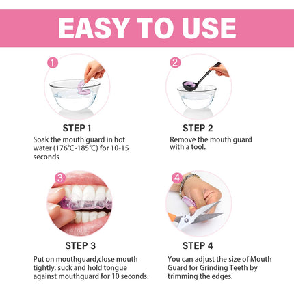 PDTXCLS Teeth Grinding Mouth Guard for Grinding Teeth, Anti Snoring Devices