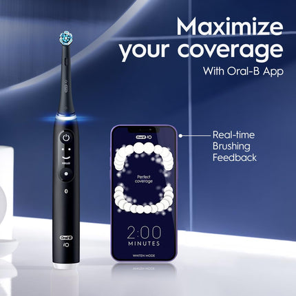 Oral-B iO4 Electric Toothbrush, for a Gentle Clean and Healthier Gums, White, iO Series 4 with 1 Toothbrush, 1 Brush Head, and 1 Travel Case