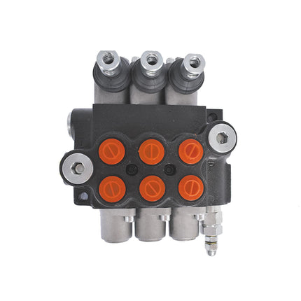 (NEW OPEN)kimllier 3 Spool Hydraulic Valve 13 GPM 3600 PSI Hydraulic Directional Control Valve SAE Ports Double Acting Valve …