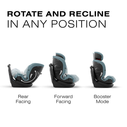 CYBEX Callisto G 360 Rotating All-in-One Convertible Car Seat, STORMY BLUE