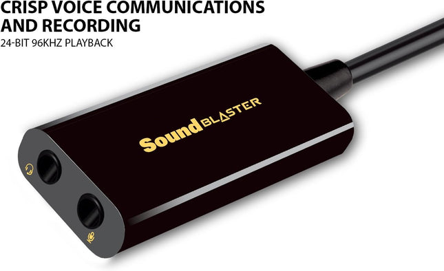 Creative Labs Sound Blaster Play! 3 External USB Sound Adapter for Windows and Mac