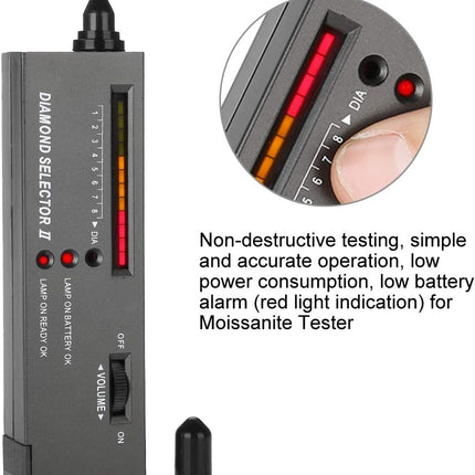 Practical Jewelry Diamond Selector II Moissanite Tester Portable Testing Tool Set White