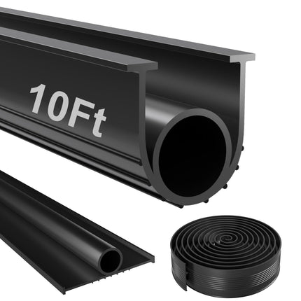 Garage Door Seals Bottom Rubber - Garage Door Seal, U+O Ring Weatherproof Garage Door Bottom Seal Strip Replacement with 5/16" T-Ends, Universal Garage Door Weather Stripping by Hzetuu