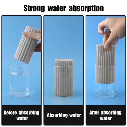 1pc Dust Cleaning Sponge Damp Clean Duster Sponge Cleaning Brush Magical Dust Cleaning Sponge for Cleaning Blinds Glass Baseboards Vents Railings Mirrors, GREY