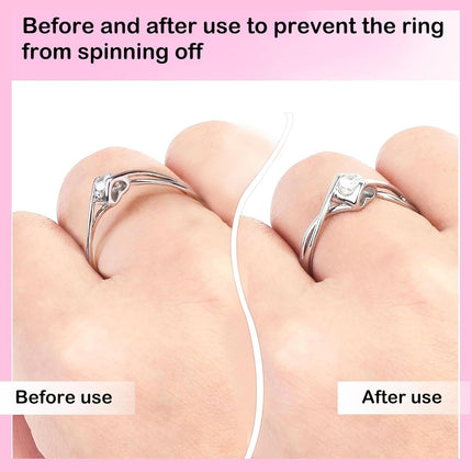 Invisible Ring Sizers for Loose Rings – Adjustable Ring Size Adjuster for Loose Rings Women, Easy Ring Fitter & Spacer, Ring Resizer, Jewelry Sizers & Ring Adjuster for Women, Men, Ring Guard Solution