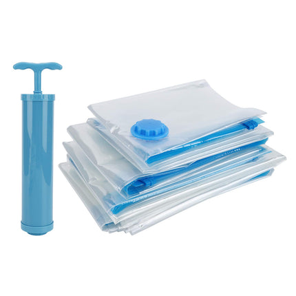 Vacuum Compressed Bag, 6 Pack Vacuum Storage Bags with Hand Pump