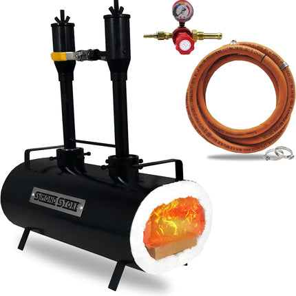 Simond Store PFI-20 Portable Propane Double Burner High Efficiency Rectangular Farrier Forge for Blacksmiths, Metal Workers, Jewelers, and Hobbyists #C6