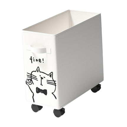 Generic Cat Design Under Desk Utility Cart/Storage Basket Mobile Rolling Cart