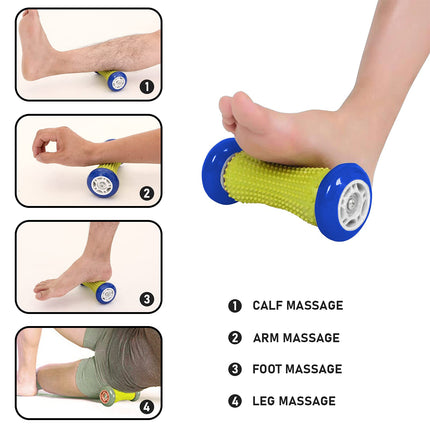 Foot Massager Roller Portable Running Yoga Sport Muscle Relax Plantar Fasciitis Therapy for Office Home Gym
