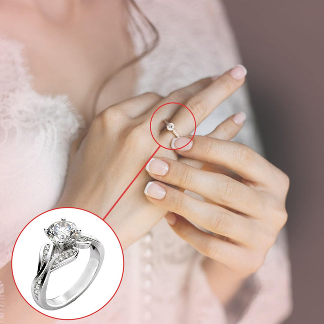 Invisible Ring Sizers for Loose Rings – Adjustable Ring Size Adjuster for Loose Rings Women, Easy Ring Fitter & Spacer, Ring Resizer, Jewelry Sizers & Ring Adjuster for Women, Men, Ring Guard Solution