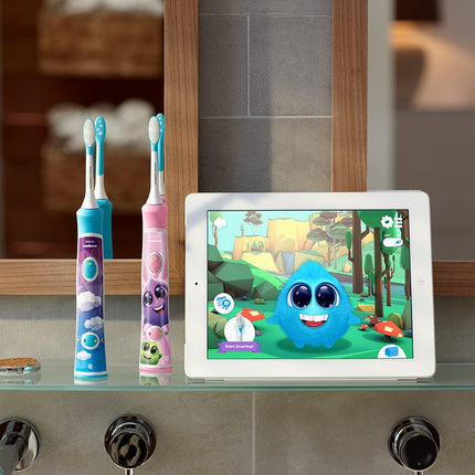 Philips Sonicare for Kids Pink Rechargeable Electric Toothbrush, HX6351/41