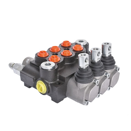 (NEW OPEN)kimllier 3 Spool Hydraulic Valve 13 GPM 3600 PSI Hydraulic Directional Control Valve SAE Ports Double Acting Valve …