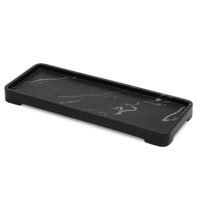 Suanti Bathroom Sink Vanity Tray (Black, Small)