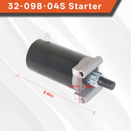 labwork Starter Motor Replacement for Kohler 32-098-04 32-098-04S Replacement for Cub Cadet i1046 i1050 LT1046 Replacement for Toro GT2100 LX468