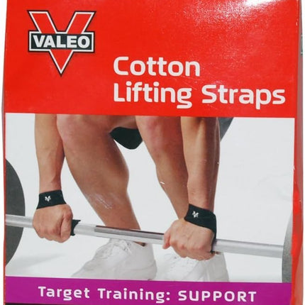 Valeo Fitness Gear Cotton Lifting Straps, Natural 1 pair