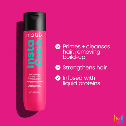 Matrix Instacure Anti-Breakage Conditioner, Repairs, Strengthens & Nourishes Hair, Reduces & Prevents Breakage & Frizz, For Dry, Damaged & Brittle Hair, 300ml