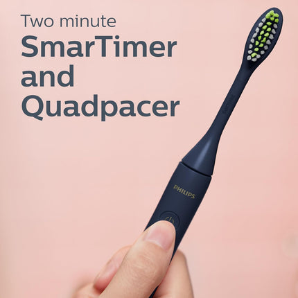 PHILIPS One By Sonicare Battery Toothbrush, Midnight, Hy1100/04