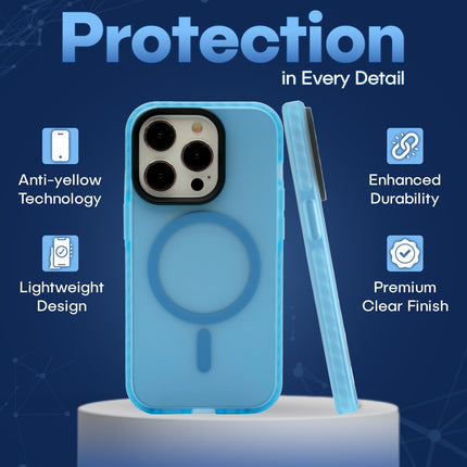 bubo Magnetic Jelly Matte TPU-PC Hybrid, Shockproof & Drop-Absorbent, Scratch-Resistant Phone Case for iPhone 16 Plus, Blue