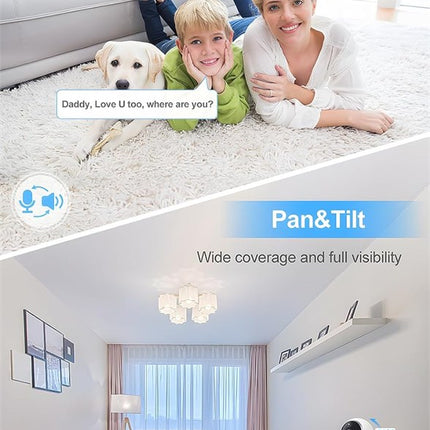 Molintell Security Camera Indoor Wireless WiFi 2K, Baby Monitor
