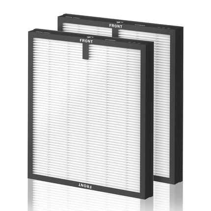 LIFESUPPLY USA 2 Pack HY4866 Replacement Filters Compatible with MORENTO HY4866 and HY4866-WF Air Purifier, 3-in-1 HEPA Filter with Activated Carbon, X004I36X3J