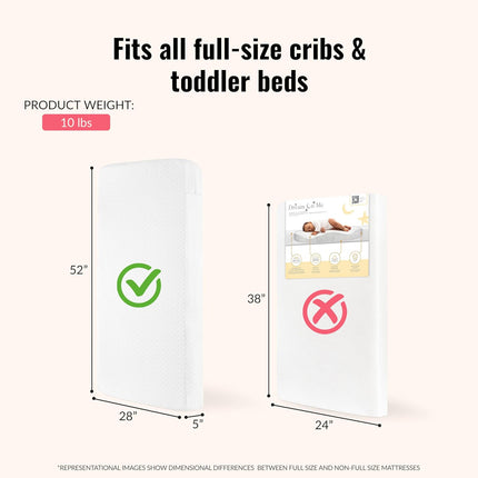 Dream On Me Baby Zzz 5" Baby Mattress, Greenguard Gold & JPMA Certified Crib Mattress