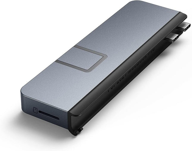 HyperDrive Duo 7-in-2 MacBook USB C Hub — USB Hub for Mac Pro 14” & 16” — (HD575-Gray)