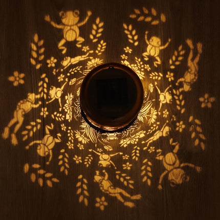 Outdoor Waterproof Hummingbird Garden Decor Hanging Solar Lights Metal Solar Lantern Decor