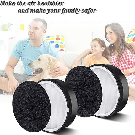 I clean LEVOIT LV-H132 Air Purifier Replacement Filters,Compatible with Levoit LV-H132, 2Packs Air Purifier HEPA and Activated Carbon Filters LV-H132-RF