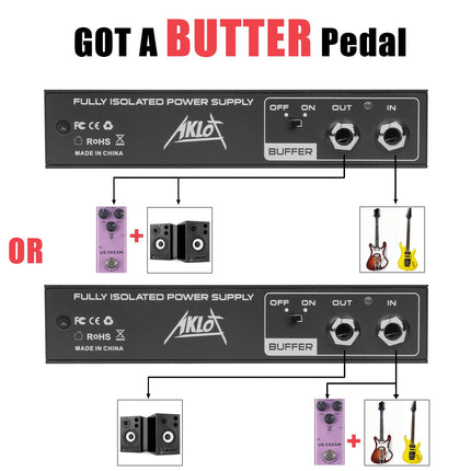 HSMOOT Pedal Power Supply Fully Isolated Guitar Pedal Power Supply 10 Independent DC Outputs for 9V/18V Guitar Bass Effect Pedal with Buffer Pedal USB Port