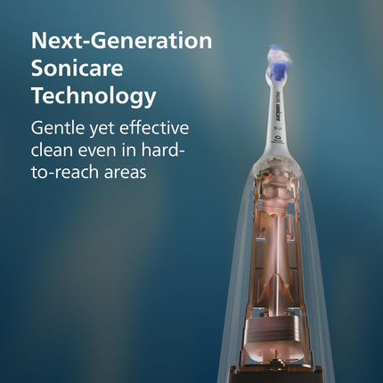 Philips Sonicare 7400 Series Electric Toothbrush - Next-Generation Sonicare Technology, Pressure Sensor, 12 Brushing Settings, SmarTimer, BrushPacer, 21-day Runtime, Travel Case, White, HX7420/07