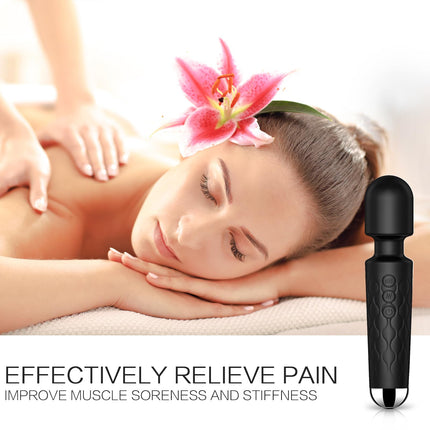 SANJIANKE Adult Vibrator Wand Sex Toy, G Spot Dildo, Clit Vibrator, Sex Vibrators,Clitoris Stimulation,with 8 Speeds & 20 Patterns, Quiet,Water-Resistant,Female Personal Wand Massager