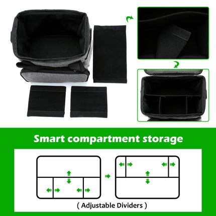 TMEOIIPY Adjustable Dividers Case Storage Bag for Bissell SteamShot, GREY