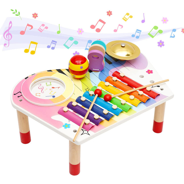 Montessori Toy 3 Years, Musical Instruments for Children Made of Wooden Musical Toy, Musical Instruments for Children from 1 Year, Girls 2 3 4 5 Years Musical Instruments for Children Wooden Music Toy